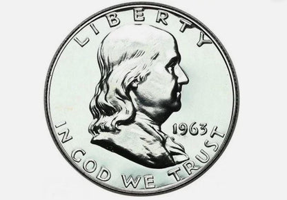 1963 P&D Franklin Half Dollar - Choose By Grade and Mint - Denver Mint - 1963 P Silver Half Dollar 1963 D Franklin Half Dollar 1963 P