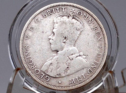 Rarer 1922 One Florin/Two Shillings Australia - G/VG Condition - King George V - Australian One Florin 1922