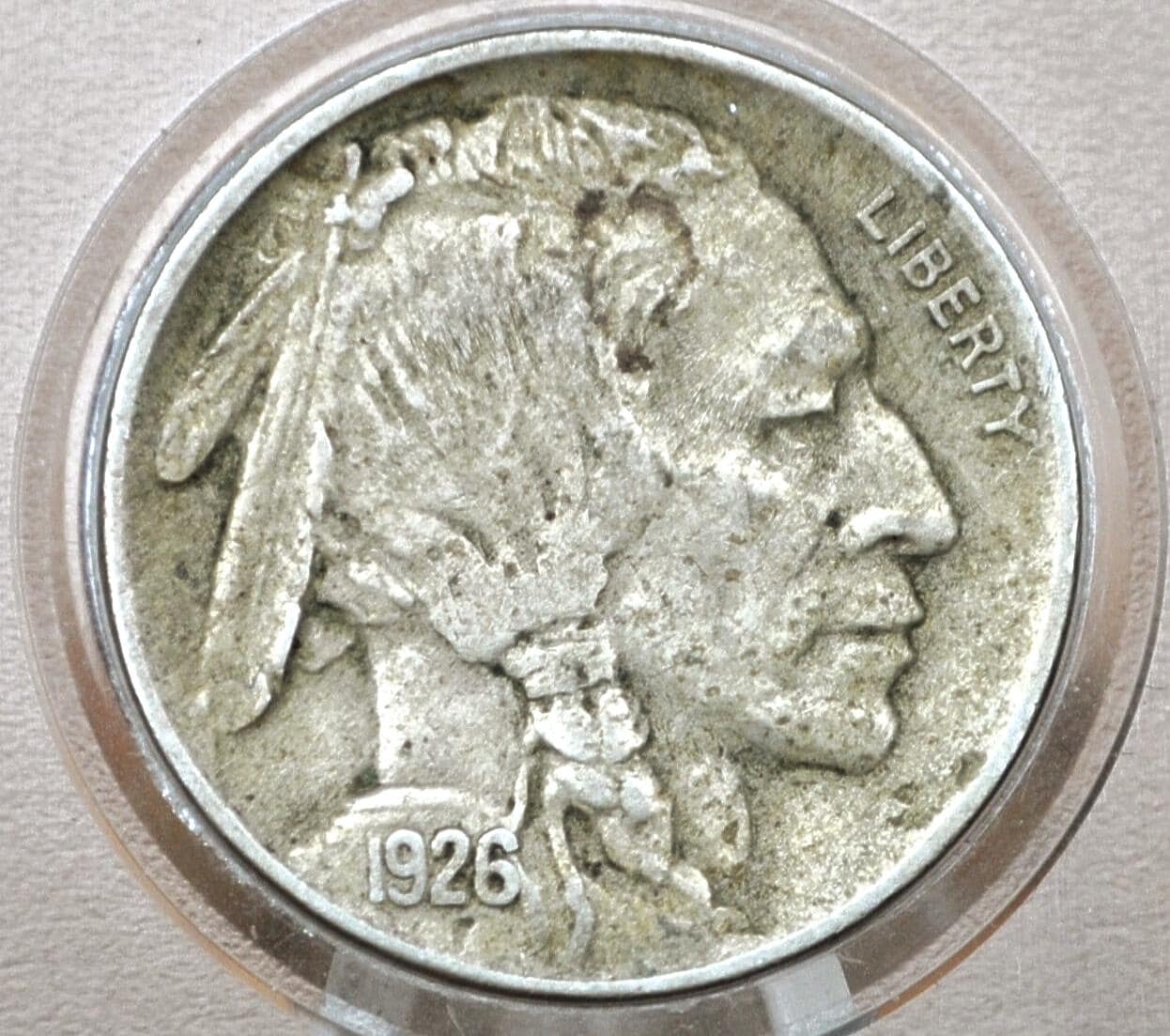 1926 Buffalo Nickel - VG to XF (Very good to Extremely Fine) Grade - Philadelphia Mint - Choose by Grade - 1926 P Nickel Indian Head 1926