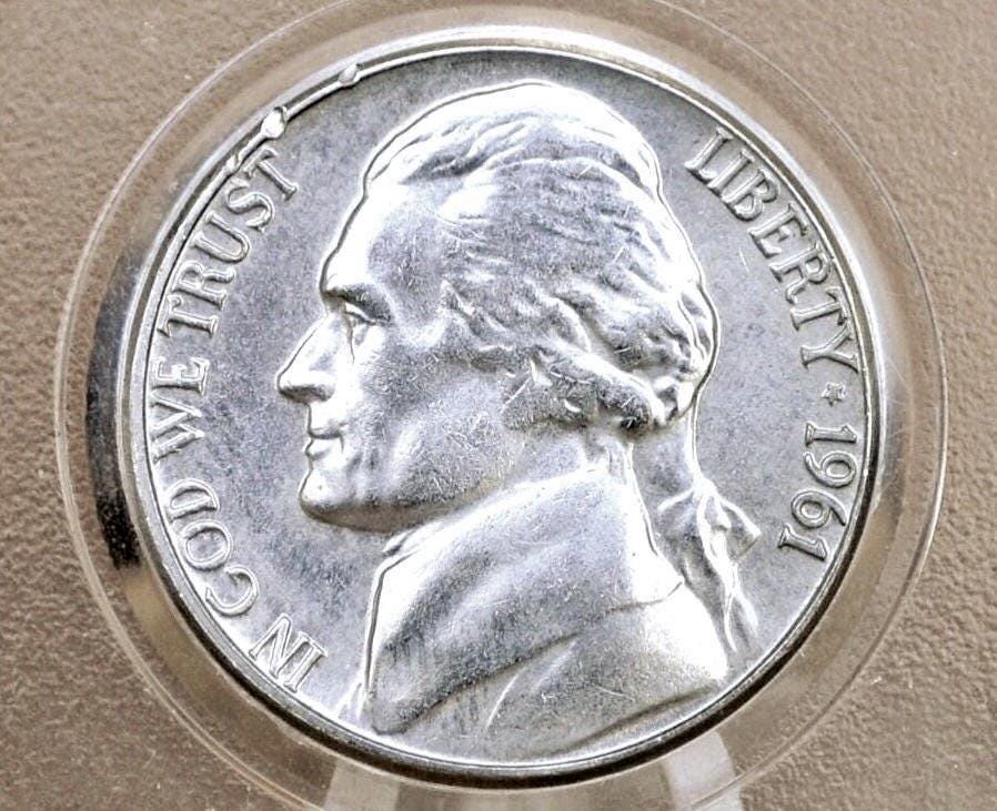 1961 P&D Jefferson Nickels - Choose by Mint - 1961 D Jefferson Nickel 1961 P - Denver and Philadelphia Mints