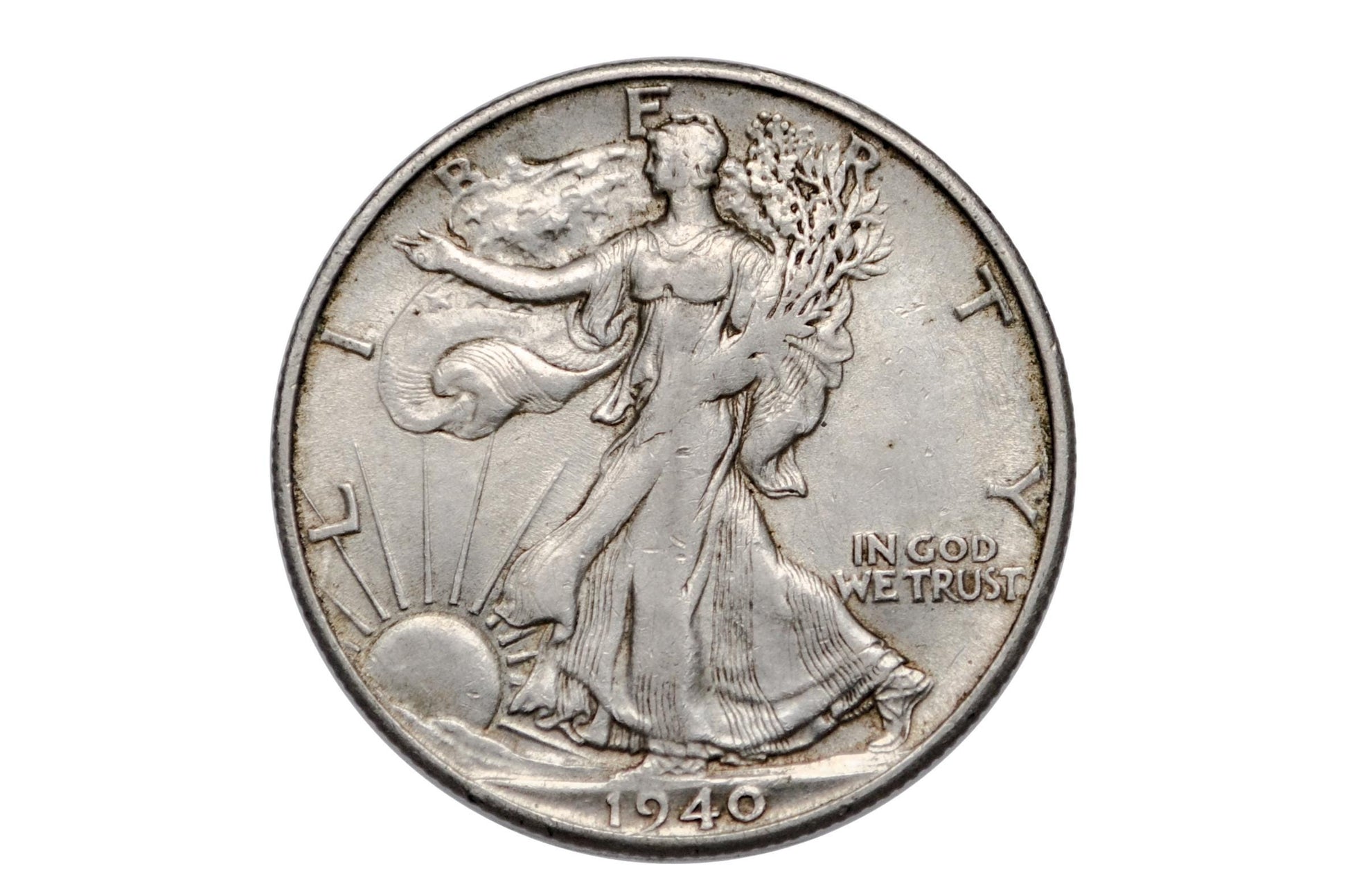 1940-S Walking Liberty Silver Half Dollar - Choose by Grade / Condition - Philadelphia Mint - 1940 S, 1940 P Liberty Walking