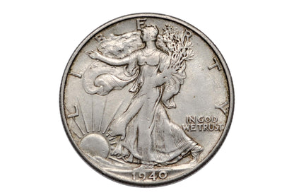 1940-S Walking Liberty Silver Half Dollar - Choose by Grade / Condition - Philadelphia Mint - 1940 S, 1940 P Liberty Walking