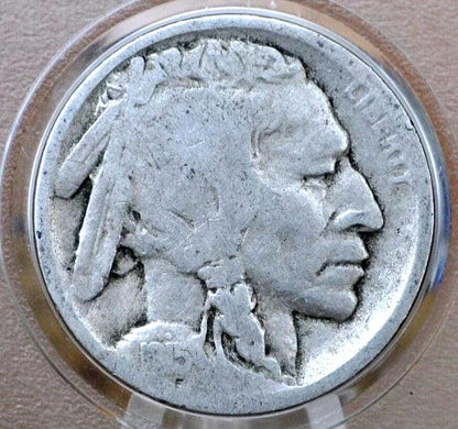 1915-S Buffalo Nickel - Good, Rare Date - 1915 S Nickel - 1915 Indian Head Nickel 1915 Nickel