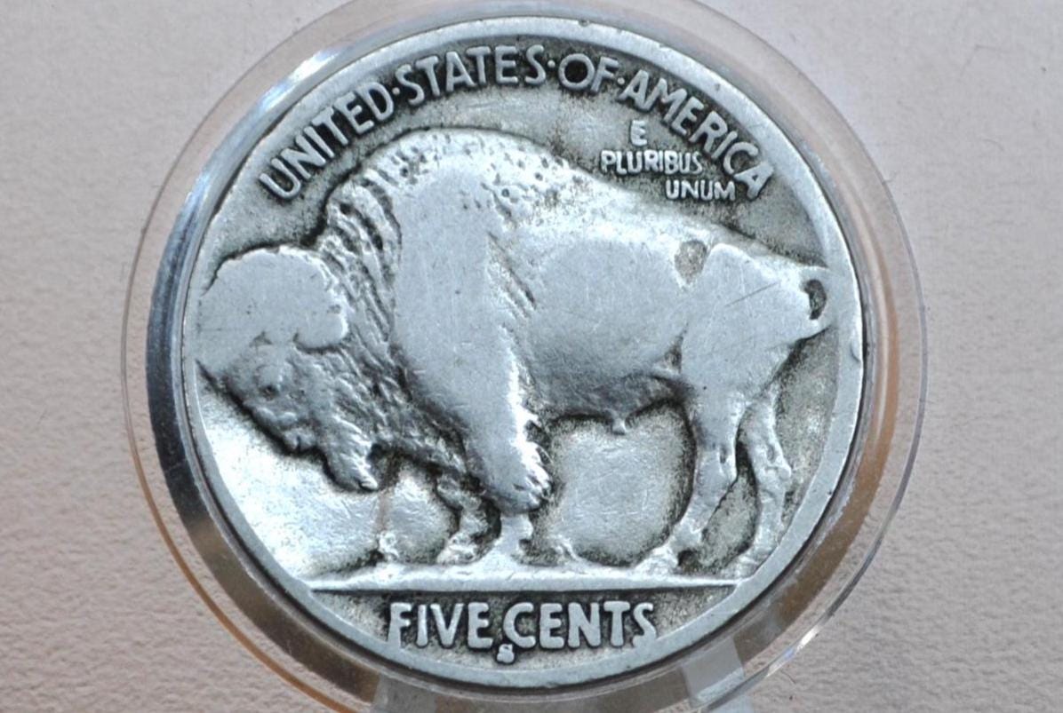 1915-S Buffalo Nickel - Good, Rare Date - 1915 S Nickel - 1915 Indian Head Nickel 1915 Nickel