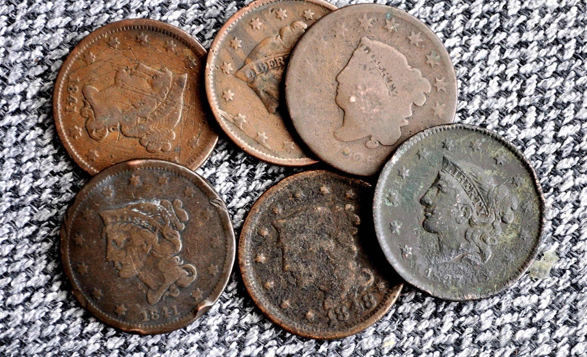 Cull US Large Cents - Heavy Wear, Scratches, Corrosion etc. - Coronet, Braided Hair, Bobby Head, Classic Head, Low Cost US Large Cents