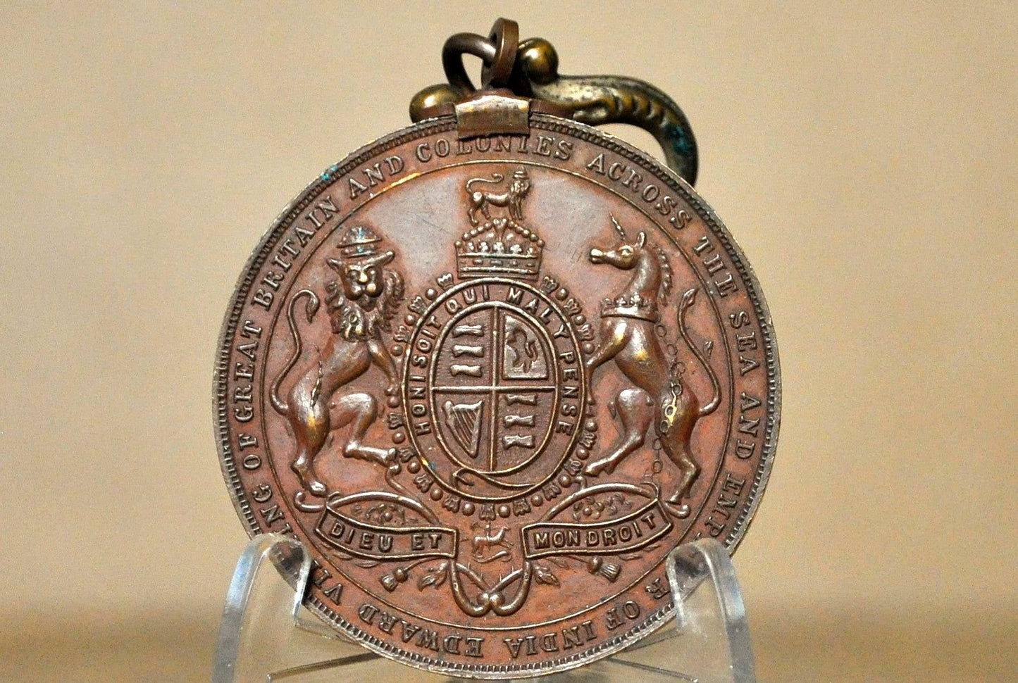 King Edward VII and Queen Alexandra Coronation Medal 1902 - Official King Edward VII Coronation Souvenir