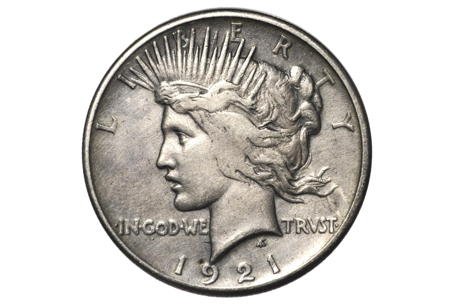 1921 Peace Silver Dollar - XF Grade / Condition 1921 High Relief Peace Dollar Silver - Very High Grade, Rare