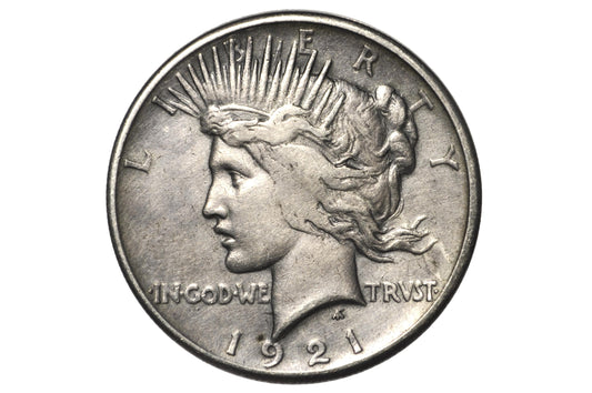 1921 Peace Silver Dollar - XF Grade / Condition 1921 High Relief Peace Dollar Silver - Very High Grade, Rare