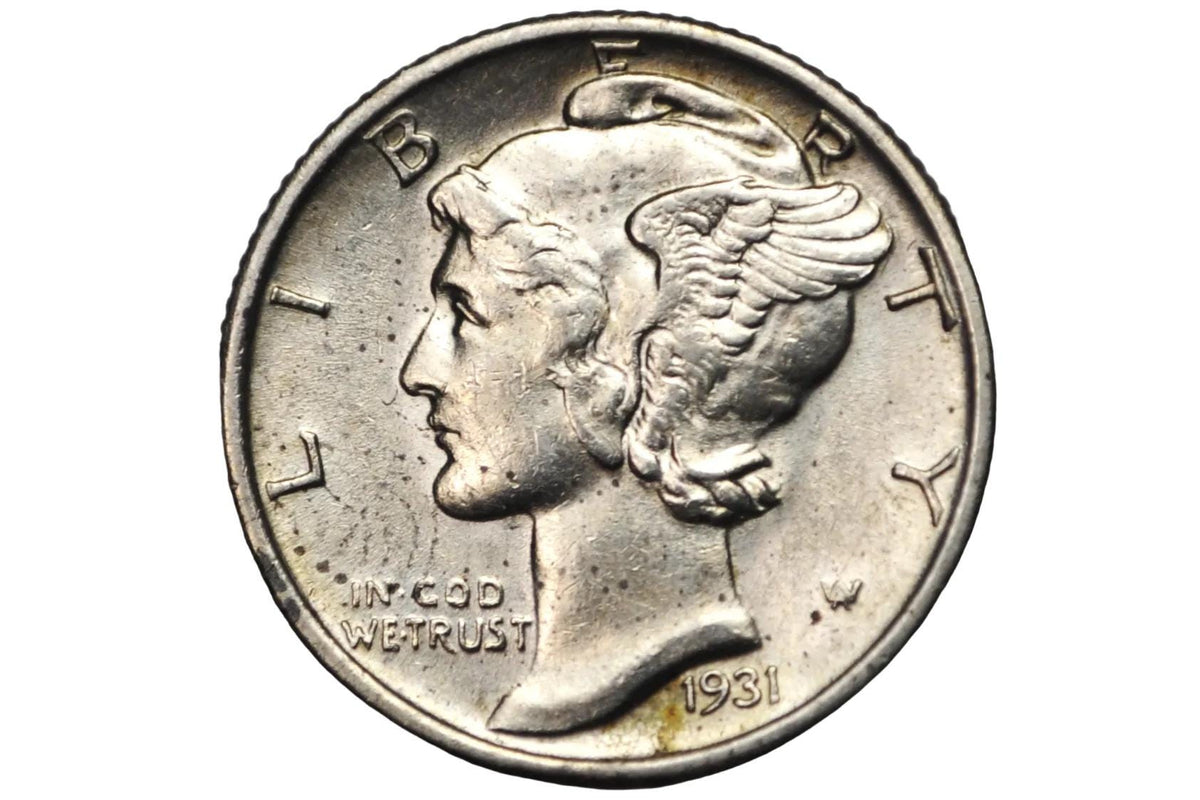 A 1931 Silver Dime from the united states