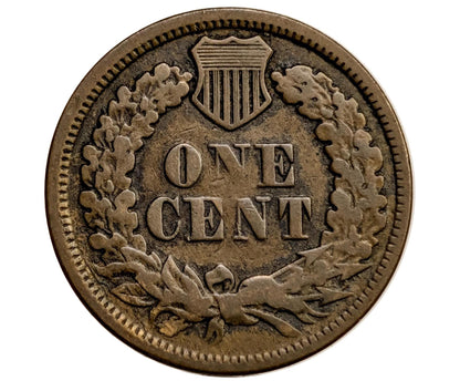 1864-L Indian Head Penny Bronze - Fine Details, Prior Corrosion - 1864 L Cent - Bronze Variety, L - Incredible Obverse, Affordable Coin