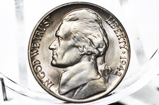 1942 Jefferson Nickel Type 1, P&D Mints - Jefferson Nickel 1942 Type One - Philadelphia and Denver Mints