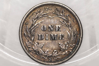 1900-S Barber Dime - Choose by Grade / Condition - San Francisco Mint - 1900-S Barber Dime - Silver Dime