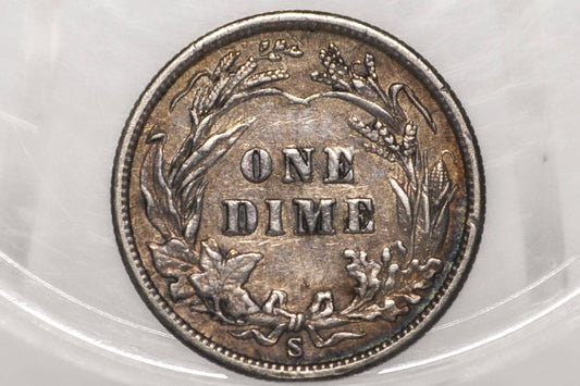 1900-S Barber Dime - Choose by Grade / Condition - San Francisco Mint - 1900-S Barber Dime - Silver Dime