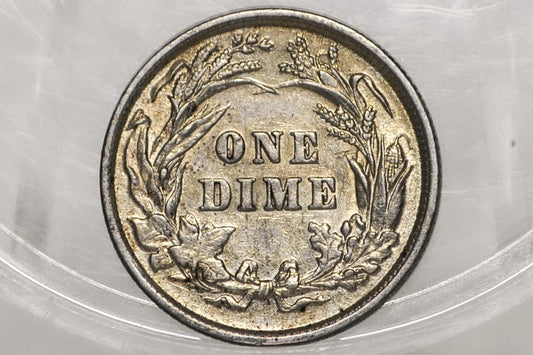 1908 Barber Silver Dime - Choose by Mint & Grade / Condition - 1908 S Barber Dime - 1908 US One Dime