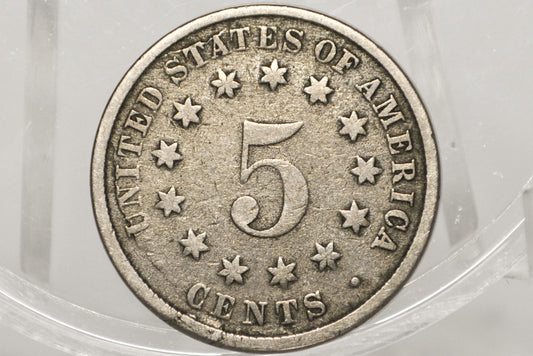 1882 Shield Nickel - VF (Very Fine) Details with Corrosion Issues - 1882 Nickel - Shield Type Nickel 1800's - Shield Nickels