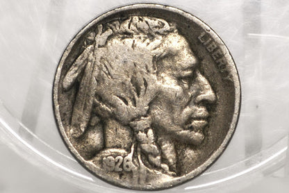1926-S Buffalo Nickel - Key Date, Rare Coin - San Francisco Mint 1926 Nickel - Low Mintage Date - 1926 S Nickel Indian Head 1926S