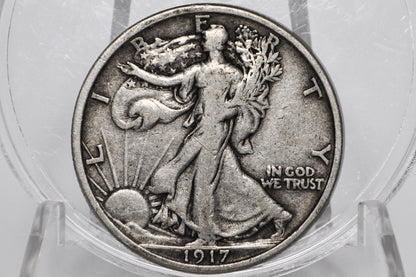 1917 Walking Liberty Silver Half Dollar - Choose by Grade - Philadelphia Mint - 1917-P Walking Liberty Half Dollar - 1917 P Half Dollar