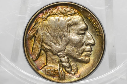 1925 Buffalo Nickel - Choose by Grade - Vintage US Coin - Buffalo Nickels - 1925 US 1925 Indian Head Nickel 1925