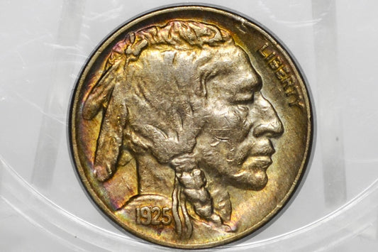 1925 Buffalo Nickel - Choose by Grade - Vintage US Coin - Buffalo Nickels - 1925 US 1925 Indian Head Nickel 1925