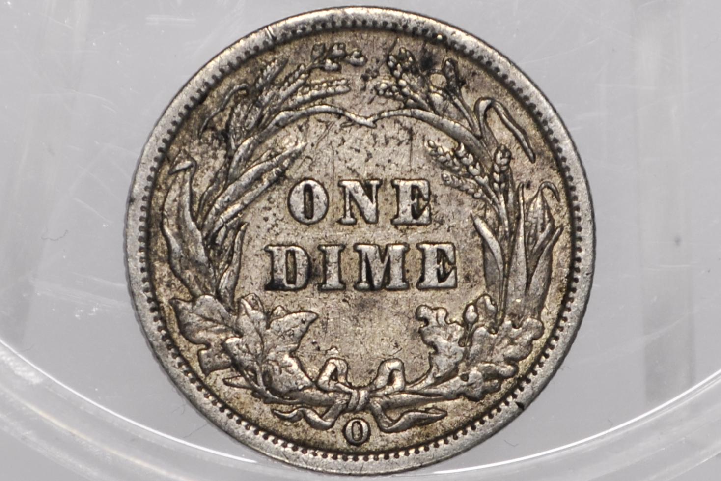 1902-O Barber Silver Dime - AU Details, Better Date! New Orleans Mint 1902 Dime