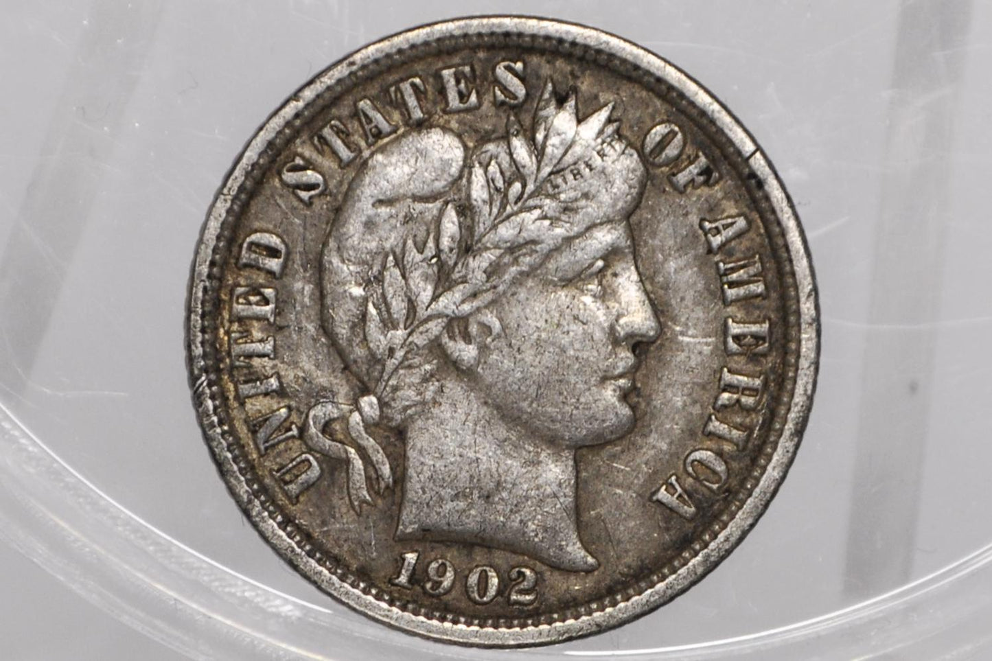 1902-O Barber Silver Dime - AU Details, Better Date! New Orleans Mint 1902 Dime