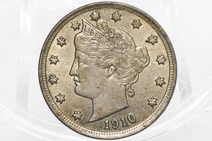 1910 V Nickel - 1910 Liberty Head Nickel - Choose by Grade / Condition - Liberty Nickel - Collectible, Great for Jewelry