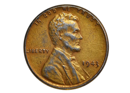 1943 Steel Lincoln Penny Post Mintage Plated - Unique Colored Lincoln Steel Penny