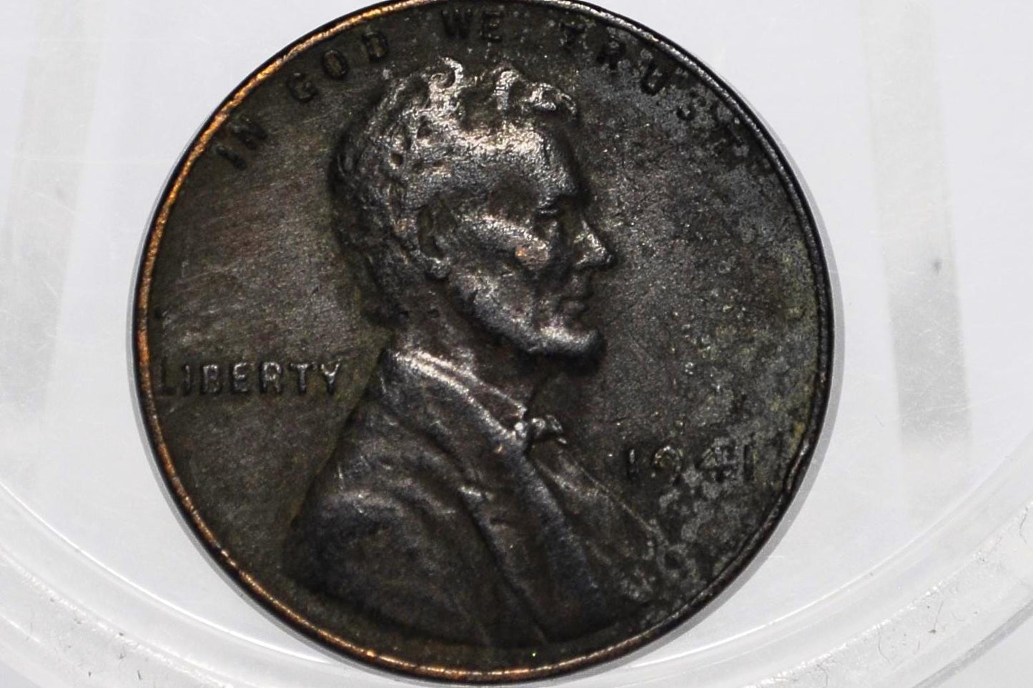 1941 Wheat Penny Weird Color - WWII Era 1941 US Cent - WW2 Wheat Penny - 1941 Wheat Back Lincoln Penny