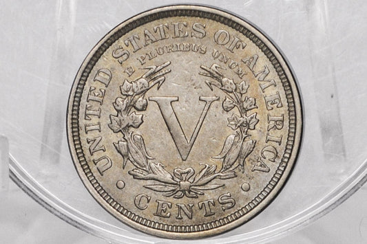 1899 Liberty Head V Nickel - Choose by Grade - Liberty Head Nickel 1899 - "V" back design
