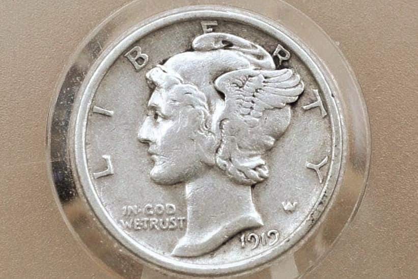 1919 D Mercury Silver Dime - Choose by Grade / Condition - Denver Mint - 1919 D Winged Liberty Head Dime - Silver Dime 1919D
