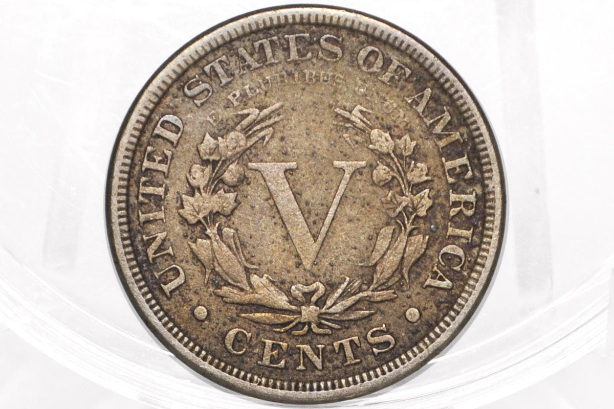 1884 Liberty Head Nickel - Choose by Grade - Semi-Key Date - 1884 V Nickel - Philadelphia Mint - 1884 Nickel - V Nickel Key Date