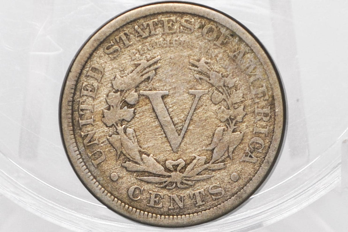 1887 Liberty Head Nickel - Choose by Grade - Semi-Key Date - 1887 V Nickel - Philadelphia Mint - 1887 Nickel - V Nickel Key Date