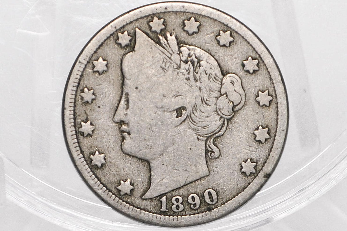 1890 Liberty Head Nickel - Choose by Grade - 1890 V Nickel