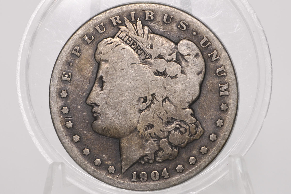 1904-S Morgan Silver Dollar - Vg - 1904 S Morgan Dollar - 1904 S Mint Silver Dollar - Better Date