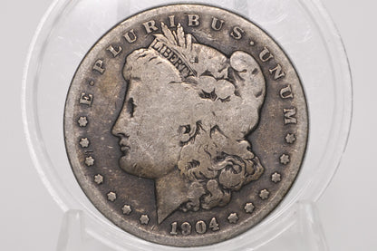 1904-S Morgan Silver Dollar - Vg - 1904 S Morgan Dollar - 1904 S Mint Silver Dollar - Better Date