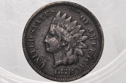 1878 Indian Head Penny - Choose by Grade - Indian Head 1878 Cent US - Good Date