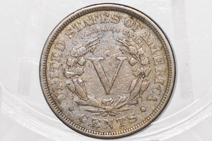 1893 V Nickel - Choose by Grade / Condition - 1893 Liberty Head Nickel - Philadelphia Mint - Better Date - Nickel Collection