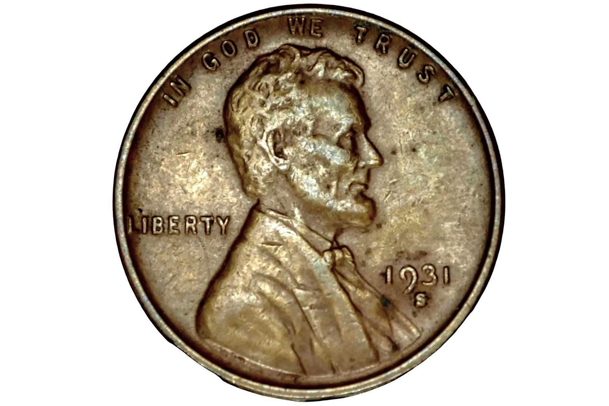 1931-S Wheat Penny - VF/XF - San Francisco Mint - Key Date Wheat - 1931S Wheat Back Cent Wheat Ear 1931 S