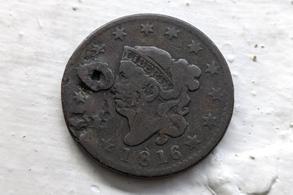 1816 Matron Head Large Cent - Choose by Condition / Grade - US Large Cent 1816 Coronet Liberty Head Cent - 1816 US Cent