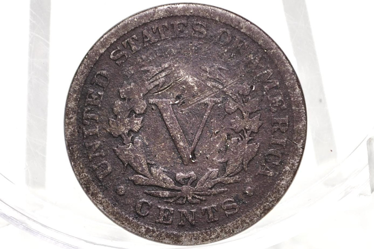 1885 Liberty Head Nickel - Key Date - Cull / Corrosion - 1885 V Nickel 1885 US 1 Nickel - V Nickel Key Date Very Rare Year