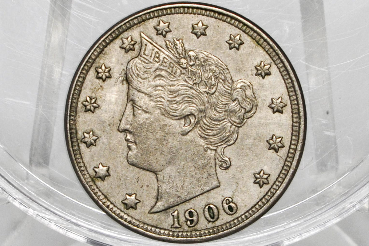 1906 Liberty Head Nickel - Chose by Grade / Condition - 1906 V Nickel Liberty Nickel 1906 Nickel Barber Design