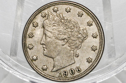 1906 Liberty Head Nickel - Chose by Grade / Condition - 1906 V Nickel Liberty Nickel 1906 Nickel Barber Design