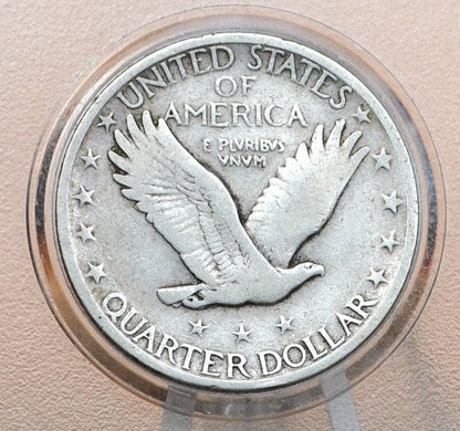 1926 Standing Liberty Silver Quarter - Very Good Grade / Condition - Quarter Collection - Liberty Standing 1926 P