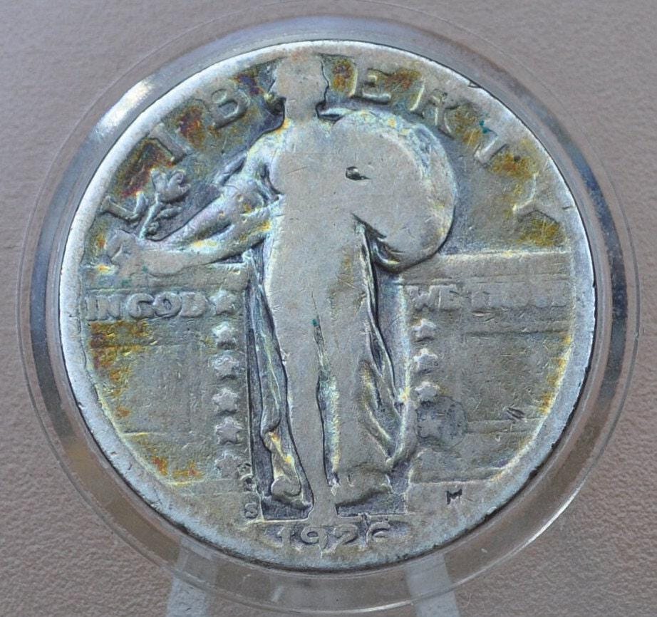 1926 Standing Liberty Silver Quarter - Very Good Grade / Condition - Quarter Collection - Liberty Standing 1926 P