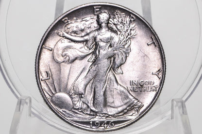 1946-S Walking Liberty Silver Half Dollar - Choose by Grade - San Francisco Mint - WWII Era Coin - 1946S / 1946 S WLh