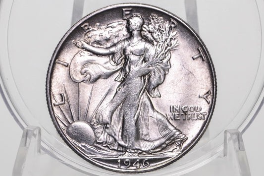1946-S Walking Liberty Silver Half Dollar - Choose by Grade - San Francisco Mint - WWII Era Coin - 1946S / 1946 S WLh