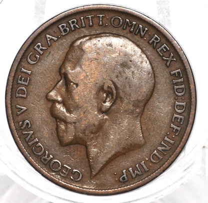 1911 Great Britain One Penny - Choose by Grade / Coin - UK Penny 1911 - Higher Grades