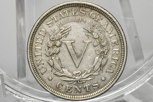 1900 Liberty Head Nickel - Choose by Grade / Condition - V Nickel 1900 - Barber Design - Old, Collectible US Coin