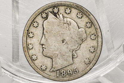1895 Liberty Head Nickel - 1895 V Nickel - Philadelphia Mint