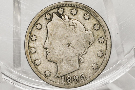 1895 Liberty Head Nickel - 1895 V Nickel - Philadelphia Mint
